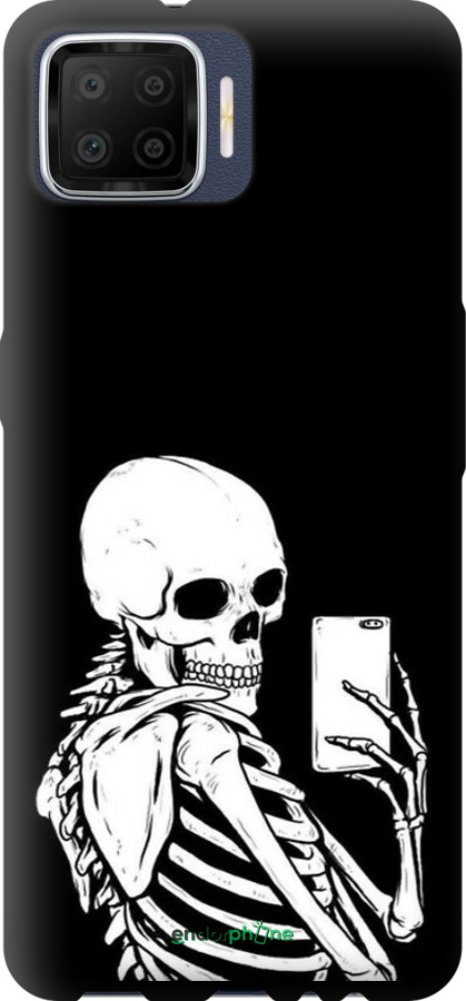 TPU чехол Скелет робить Selfie для Oppo A73 - 6535b-1379 изображение 