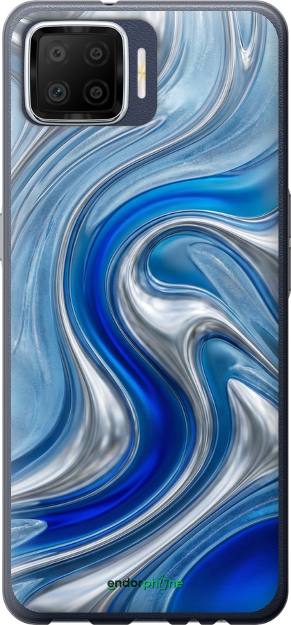 2D пластиковый чехол Liquid Chrome для Oppo A73 - 6781t-1379 изображение 