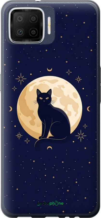 Силиконовый чехол Cute Cat Celestial/Witchy для Oppo A73 - 6787u-1379 изображение 