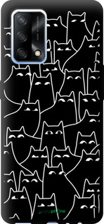 TPU чехол С изображением кошек для Oppo A74 - 6470b-2305 изображение 