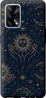 TPU чехол Celestial Harmony: Sun & Moon Gold Mystic Pattern для Oppo A74 - 6778b-2305 изображение 