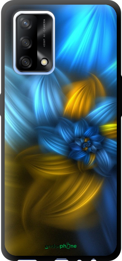 

TPU чорний чохол "Візерунок 46" для Oppo A74, Синій