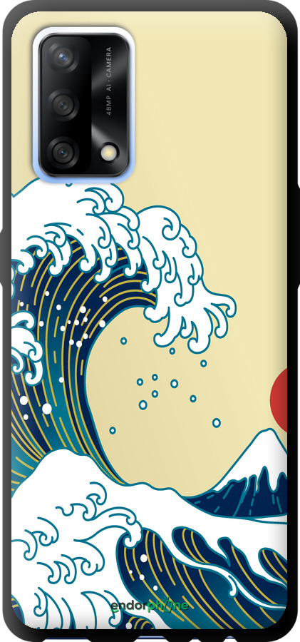 TPU чехол Японские волны для Oppo A74 - 5533b-2305 изображение 