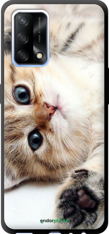 TPU чехол Котик для Oppo A74 - 6024b-2305 изображение 