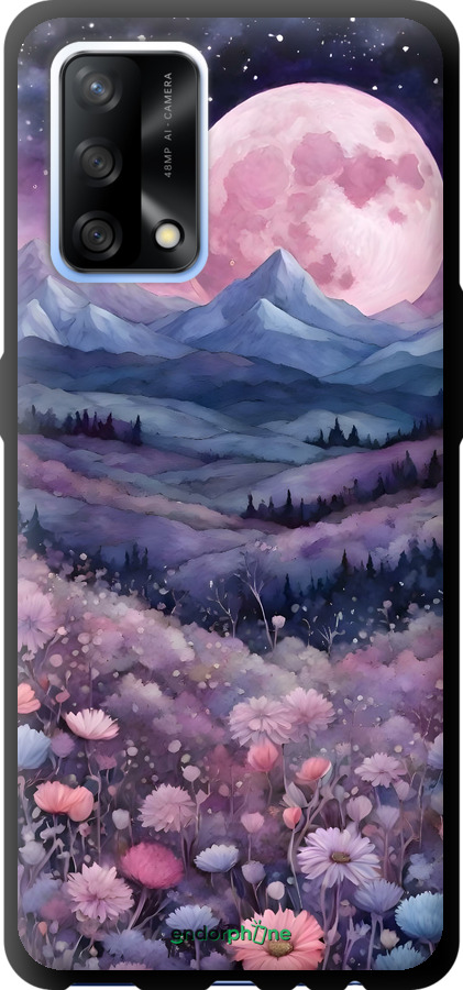 TPU чехол Ночь луна арт для Oppo A74 - 6319b-2305 изображение 