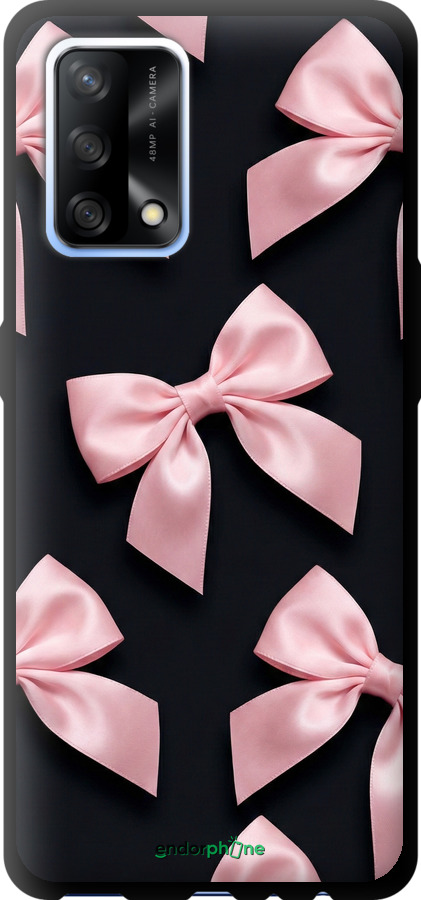 TPU чехол Coquette Ribbons Dark Coquette для Oppo A74 - 6767b-2305 изображение 