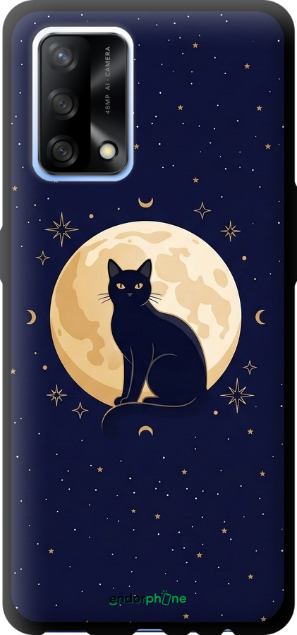 TPU чехол Cute Cat Celestial/Witchy для Oppo A74 - 6787b-2305 изображение 