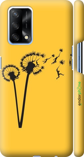 3D пластиковый матовый чехол Минимализм одуванчики для Oppo A74 - 6449m-2305 изображение 