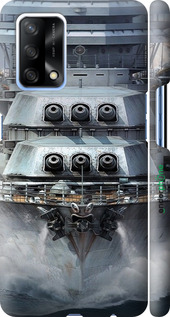 3D пластиковий матовий чехол Лінкор, world of tanks, wargaming, військовий корабель для Oppo A74 - 6453m-2305 изображение 