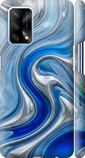 3D пластиковий матовий чехол Liquid Chrome для Oppo A74 - 6781m-2305 изображение 