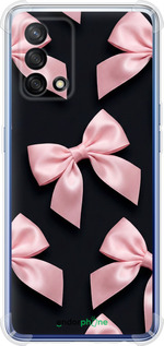 Силикон с усиленными углами чехол Coquette Ribbons Dark Coquette для Oppo A74 - 6767sp-2305 изображение 