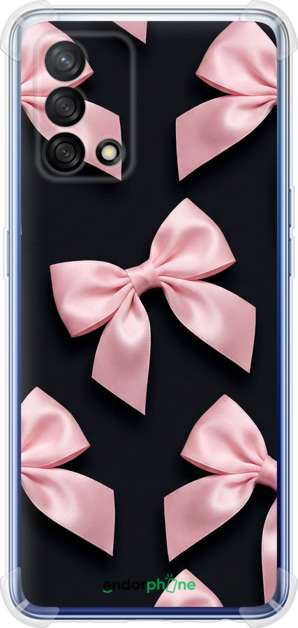 Силикон с усиленными углами чехол Coquette Ribbons Dark Coquette для Oppo A74 - 6767sp-2305 изображение 