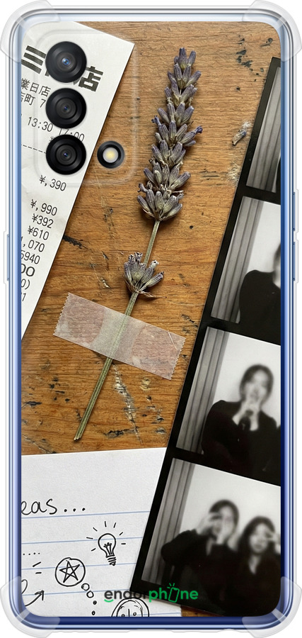 Силикон с усиленными углами чехол Aesthetic Scrapbook Collage для Oppo A74 - 6773sp-2305 изображение 