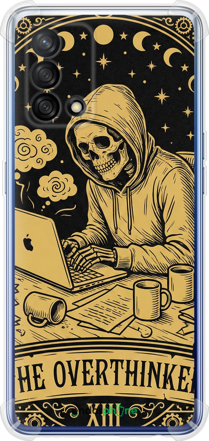 Силіконовий протиударний с посиленими кутами чехол The Overthinker для Oppo A74 - 6774sp-2305 изображение 