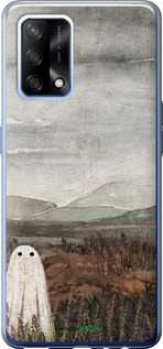 Силіконовий чехол Самотій привид на фоні гір для Oppo A74 - 6486u-2305 изображение 