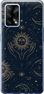 Силиконовый чехол 'Celestial Harmony: Sun & Moon Gold Mystic Pattern' для Oppo A74 изображение 7