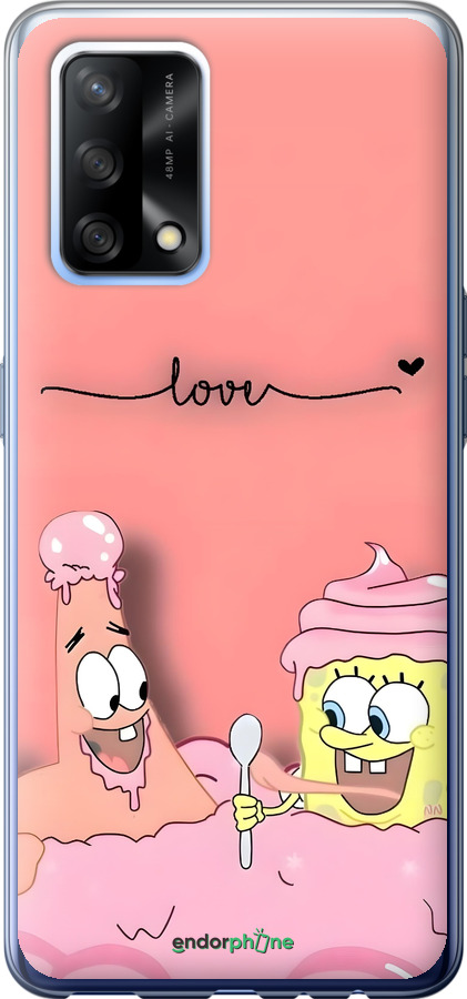 Силіконовий чехол Спанч Боб для Oppo A74 - 6282u-2305 изображение 