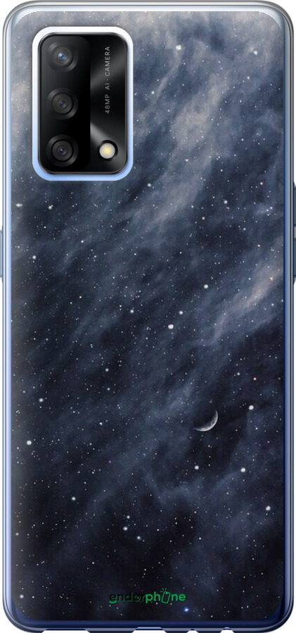 Силіконовий чехол Сині хмари, Синій місяць для Oppo A74 - 6398u-2305 изображение 