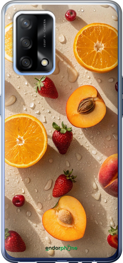 Силіконовий чехол Фрукти 3 для Oppo A74 - 6703u-2305 изображение 