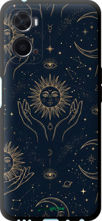 TPU чехол Celestial Harmony: Sun & Moon Gold Mystic Pattern для Oppo A76 - 6778b-2760 изображение 