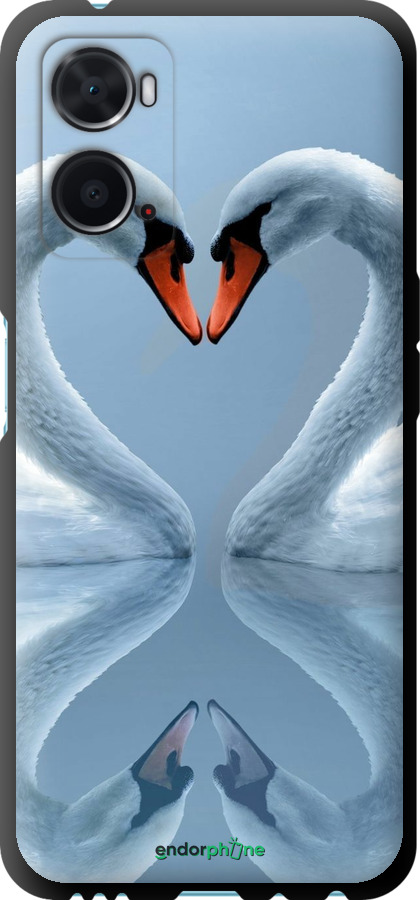 TPU чехол Лебеді для Oppo A76 - 6007b-2760 изображение 
