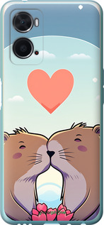 Силиконовый чехол Капибара любовь для Oppo A76 - 6027u-2760 изображение 