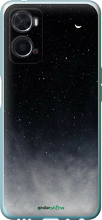 Силіконовий чехол Голубые облака, Голубая луна для Oppo A76 - 6396u-2760 изображение 