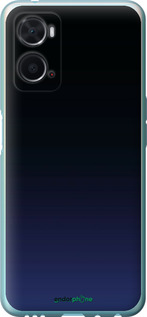 Силиконовый чехол Градиент в тёмно - синем стиле для Oppo A76 - 6542u-2760 изображение 
