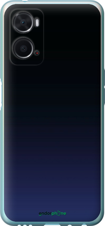 Силиконовый чехол Градиент в тёмно - синем стиле для Oppo A76 - 6542u-2760 изображение 