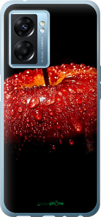 Силиконовый чехол Яблоко для Oppo A77 5G - 6022u-1377 изображение 