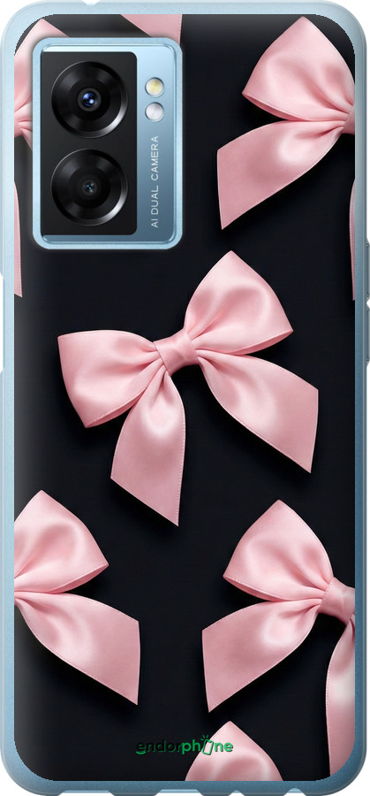 Силіконовий чехол Coquette Ribbons Dark Coquette для Oppo A77 5G - 6767u-1377 изображение 