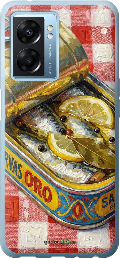 Силіконовий чехол Vintage Sardine Tin Phone для Oppo A77 5G - 6772u-1377 изображение 