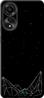 TPU чехол Чорно білі абстрактні гори для Oppo A78 4G - 6437b-3142 изображение 