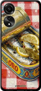 TPU чехол Vintage Sardine Tin Phone для Oppo A78 4G - 6772b-3142 изображение 