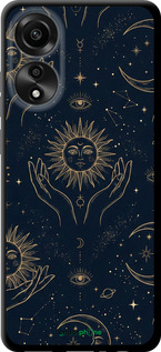 TPU чехол Celestial Harmony: Sun & Moon Gold Mystic Pattern для Oppo A78 4G - 6778b-3142 изображение 