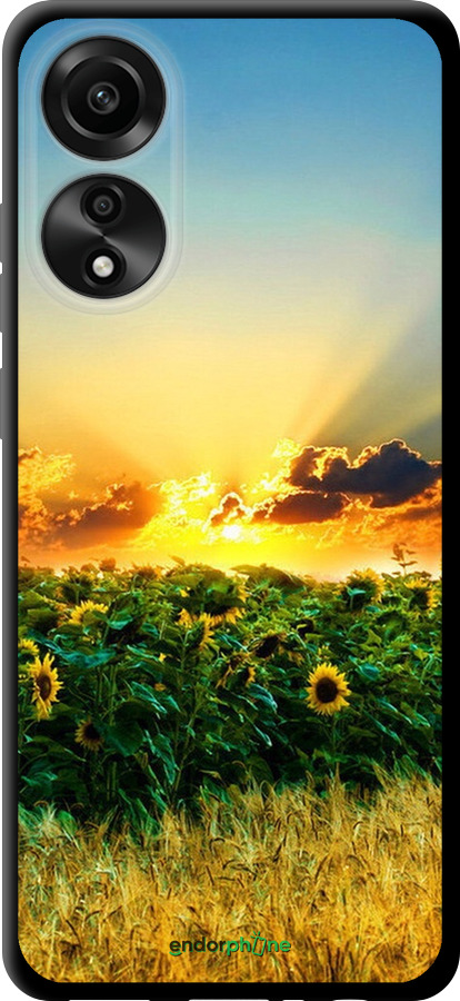 

TPU чорний чохол "Україна" для Oppo A78 4G