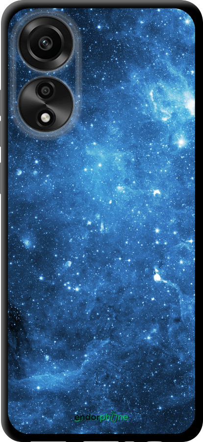 

TPU schwarz Hülle Sternenhimmel" für Oppo A78 4G", Blau