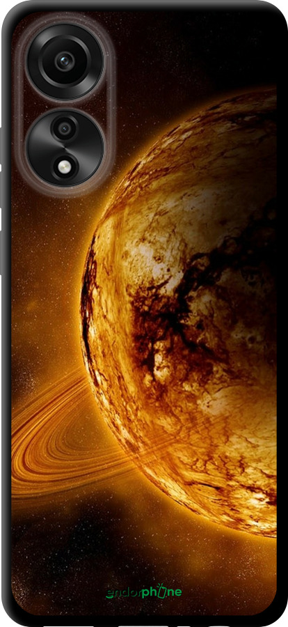 TPU чехол Жёлтый Сатурн для Oppo A78 4G - 170b-3142 изображение 