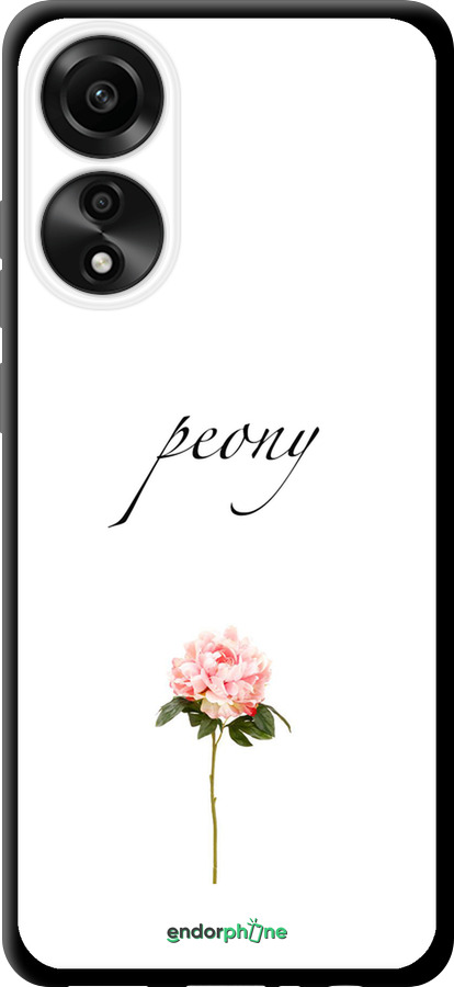 TPU чехол Пион для Oppo A78 4G - 4366b-3142 изображение 