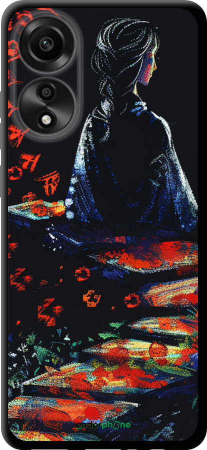 TPU чехол Мрійлива дівчина для Oppo A78 4G - 6042b-3142 изображение 
