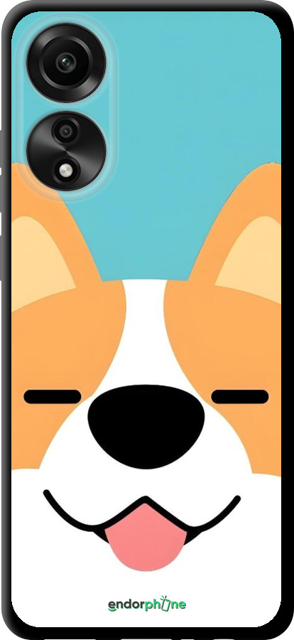 TPU чехол Корги для Oppo A78 4G - 6280b-3142 изображение 