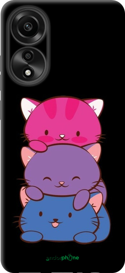 TPU чехол Милі котятка для Oppo A78 4G - 6518b-3142 изображение 