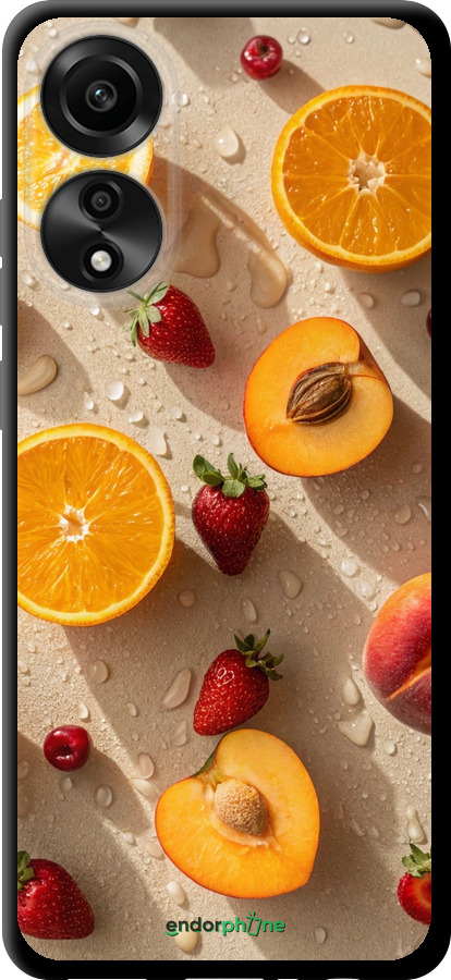 TPU чехол Фрукти 3 для Oppo A78 4G - 6703b-3142 изображение 