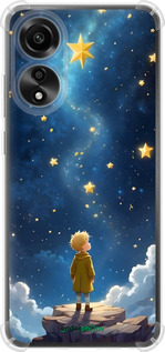 Силикон с усиленными углами чехол Маленький принц для Oppo A78 4G - 6326sp-3142 изображение 