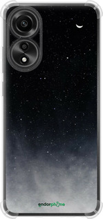 Силикон с усиленными углами чехол Сині хмари, Синій місяць для Oppo A78 4G - 6396sp-3142 изображение 