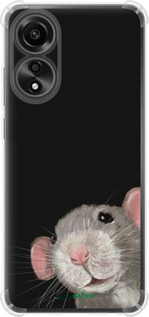 Силіконовий протиударний с посиленими кутами чехол The Peeking Rat для Oppo A78 4G - 6442sp-3142 изображение 