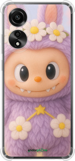 Силикон с усиленными углами чехол Лабубу 1 для Oppo A78 4G - 6709sp-3142 изображение 