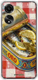 Силіконовий протиударний с посиленими кутами чехол Vintage Sardine Tin Phone для Oppo A78 4G - 6772sp-3142 изображение 