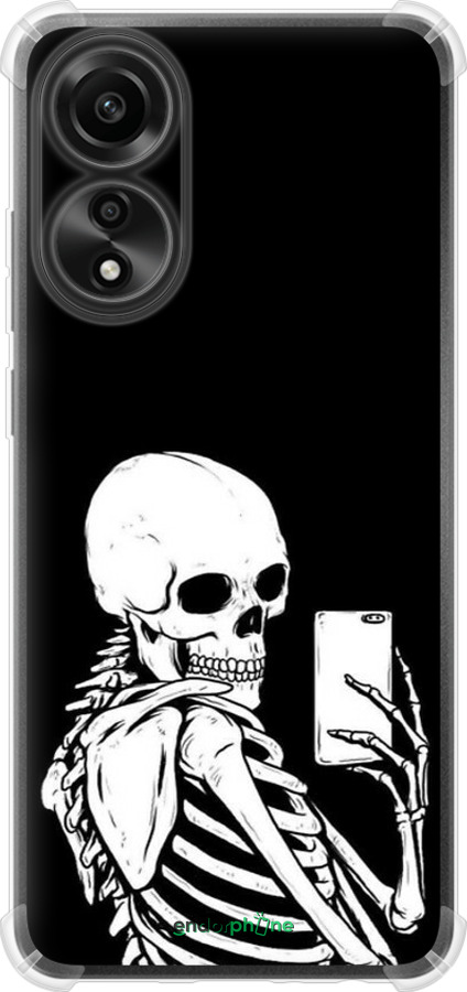 Силикон с усиленными углами чехол Скелет делает Selfie для Oppo A78 4G - 6535sp-3142 изображение 