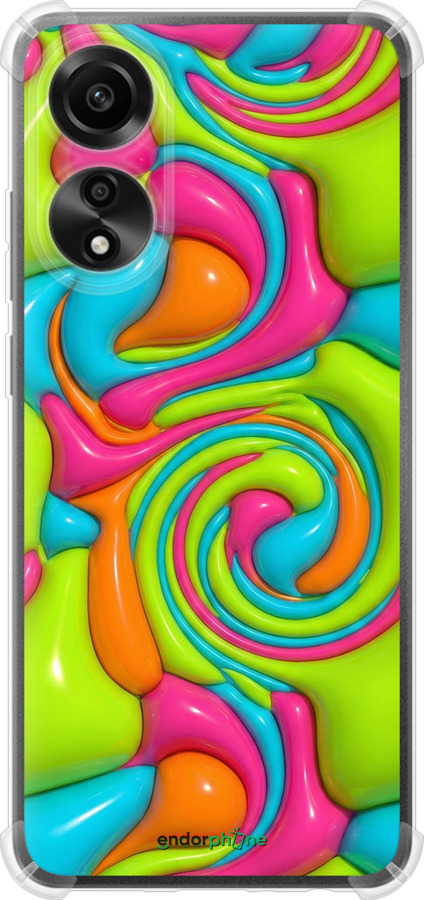 Силіконовий протиударний с посиленими кутами чехол Y2K Jelly Dream для Oppo A78 4G - 6780sp-3142 изображение 